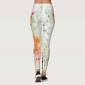 Lebendige Wildblume Leggings (Rückseite)