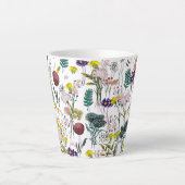 Lebendige Wildblume  Milchtasse (Vorderseite)