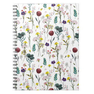 Lebendige Wildblume Notizblock