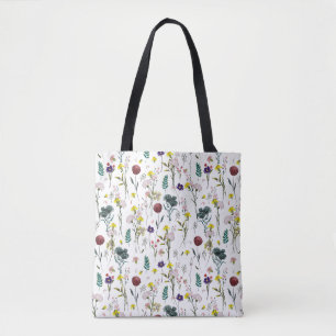 Lebendige Wildblume Tasche