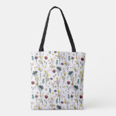 Lebendige Wildblume Tasche (Rückseite)