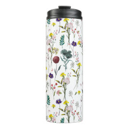 Lebendige Wildblume  Thermosbecher