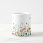 Lebendige Wildblumen-Firma Kaffeetasse (Mittel)