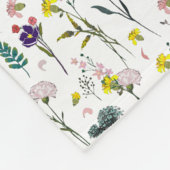 Lebendige Wildblumen-Fleece-Decke Fleecedecke (Ecke)