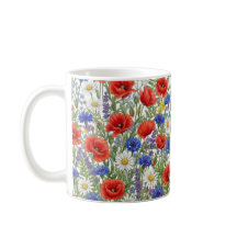 Lebendige Wildblumenwiese-Mug-Wrap