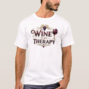 Lebendige WINE THERAPIE Mode Kunst T-Shirt