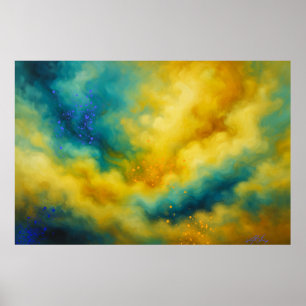 Lebendige Wolken und Farben Poster