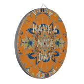 Lebendige Wünsche: Ein schönes Design für Kunstdru Dartscheibe (Vorderseite Links)