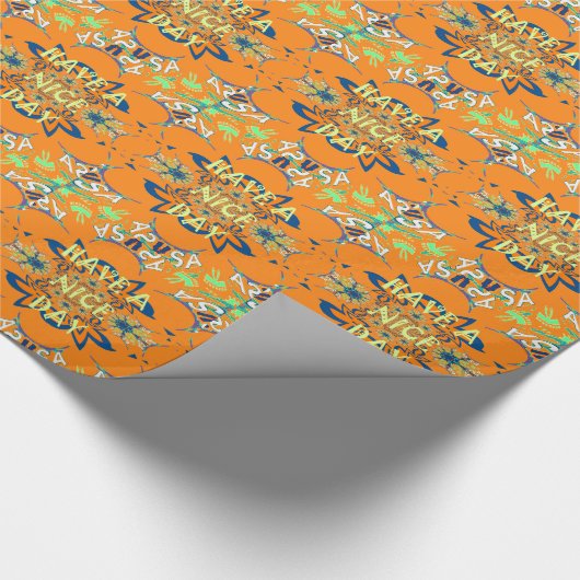 Lebendige Wünsche: Ein schönes Design für Kunstdru Geschenkpapier (Ecke)