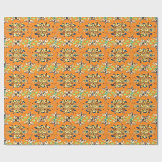 Lebendige Wünsche: Ein schönes Design für Kunstdru Geschenkpapier (Flach)