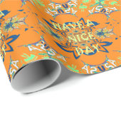 Lebendige Wünsche: Ein schönes Design für Kunstdru Geschenkpapier (Rolleneckpunkt)