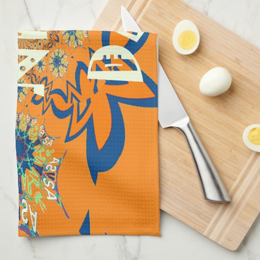 Lebendige Wünsche: Ein schönes Design für Kunstdru Geschirrtuch (Viertel Falte)