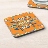 Lebendige Wünsche: Ein schönes Design für Kunstdru Getränkeuntersetzer (Linke Seite)