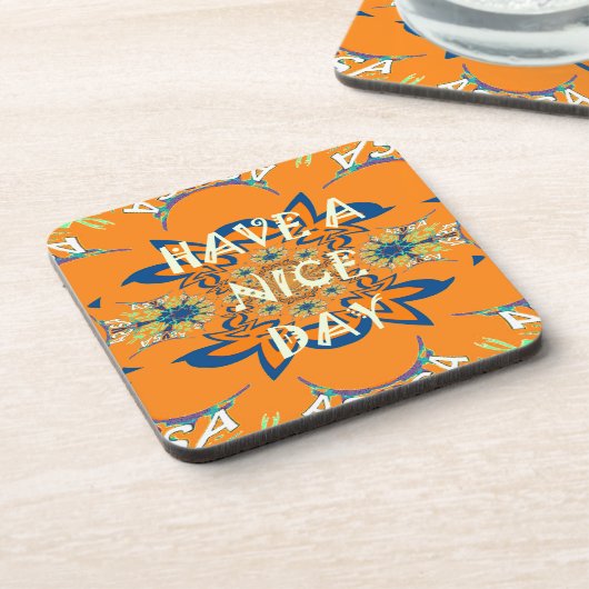 Lebendige Wünsche: Ein schönes Design für Kunstdru Getränkeuntersetzer (Linke Seite)