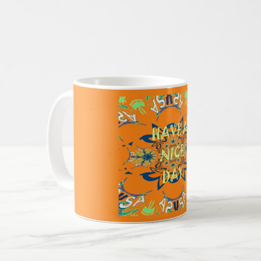 Lebendige Wünsche: Ein schönes Design für Kunstdru Kaffeetasse (Vorderseite Links)