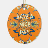 Lebendige Wünsche: Ein schönes Design für Kunstdru Keramik Ornament (Links)