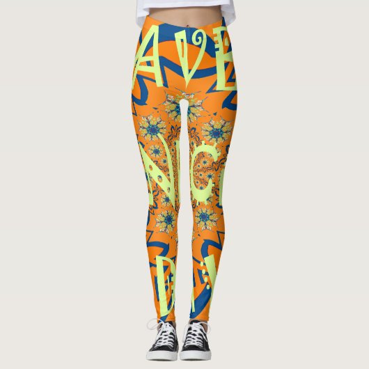 Lebendige Wünsche: Ein schönes Design für Kunstdru Leggings (Vorderseite)