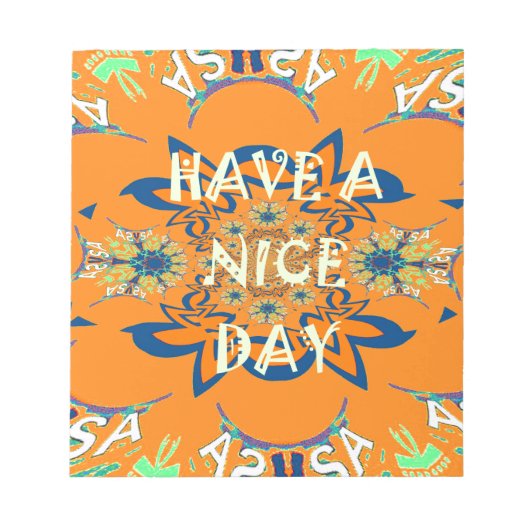 Lebendige Wünsche: Ein schönes Design für Kunstdru Notizblock (Vorderseite)