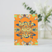 Lebendige Wünsche: Ein schönes Design für Kunstdru Postkarte (Stehend Vorderseite)