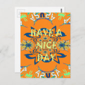 Lebendige Wünsche: Ein schönes Design für Kunstdru Postkarte (Vorne/Hinten)