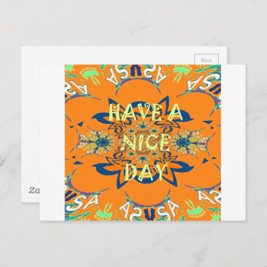 Lebendige Wünsche: Ein schönes Design für Kunstdru Postkarte (Vorne/Hinten)