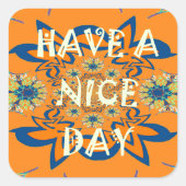 Lebendige Wünsche: Ein schönes Design für Kunstdru Quadratischer Aufkleber (Vorderseite)