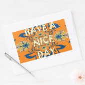 Lebendige Wünsche: Ein schönes Design für Kunstdru Rechteckiger Aufkleber (Umschlag)