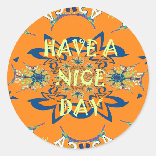 Lebendige Wünsche: Ein schönes Design für Kunstdru Runder Aufkleber (Vorderseite)