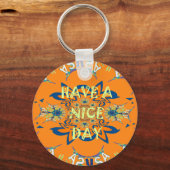 Lebendige Wünsche: Ein schönes Design für Kunstdru Schlüsselanhänger (Vorderseite)