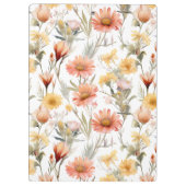 Lebendige Wüste-Wildblumen - Blumen Klemmbrett (Rückseite)