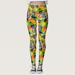 Lebendige zeitgenössische Träume in Aquarell-Kunst Leggings