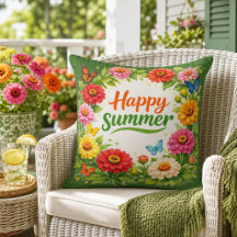 Lebendige Zinnienblumen Glücklicher Sommer Grün