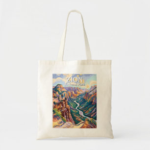 Lebendige Zion National Park Canyon Fluss Wanderun Tragetasche
