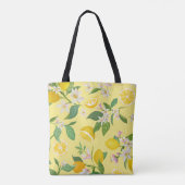 Lebendige Zitronenblüten-Tasche Tasche (Rückseite)