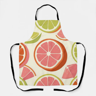 Lebendige Zitrus-Grapefruit-Orangen-Limettenscheib Schürze