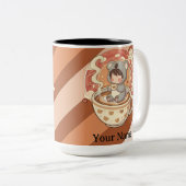 Lebendige zweifarbige Kawaii Chibi Koala Tasse (VorderseiteRechts)