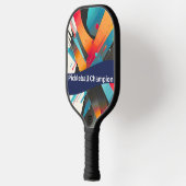 Lebendiger Abstracter Pickleball-Champion-Schläger Pickleball Schläger (Links)