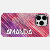 Lebendiger Abstrakter Farbfluss Lila rotes, benutz Case-Mate iPhone Hülle (Rückseite (Horizontal))