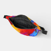 Lebendiger abstrakter Farbspritzer – Bunt Bauchtasche (Offen)