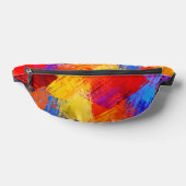Lebendiger abstrakter Farbspritzer – Bunt Bauchtasche (Ablage )