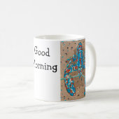 Lebendiger Abstrakter Hummer Becher Kaffeetasse (VorderseiteRechts)