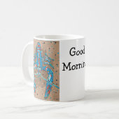 Lebendiger Abstrakter Hummer Becher Kaffeetasse (Vorderseite Links)