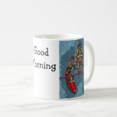 Lebendiger Abstrakter Hummer-Becher Kaffeetasse (VorderseiteRechts)