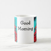 Lebendiger abstrakter Hummerbecher Kaffeetasse (Mittel)