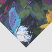Lebendiger abstrakter Schmetterlingsflug (1) Seidenpapier (Detail)