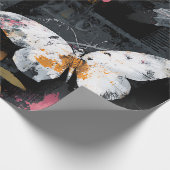 Lebendiger Abstrakter Schmetterlingsflug (3) Geschenkpapier (Ecke)