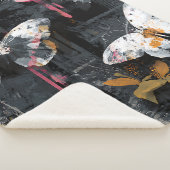 Lebendiger abstrakter Schmetterlingsflug (3) Sherpadecke (3/4)