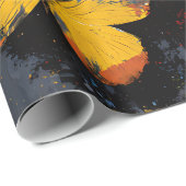 Lebendiger abstrakter Schmetterlingsflug (8) Geschenkpapier (Rolleneckpunkt)