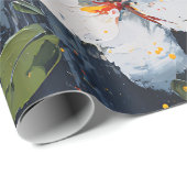 Lebendiger abstrakter Schmetterlingsflug (9) Geschenkpapier (Rolleneckpunkt)