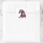 Lebendiger abstrakter silberner Aufkleber (Tasche)
